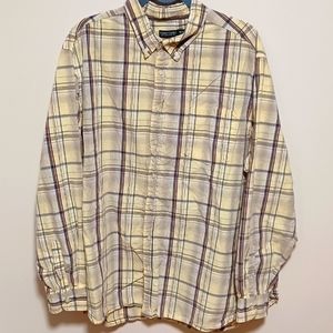 Faded Glory plaid button down shirt